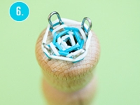 Craft and Creativity Rubber Band Spool Knitting